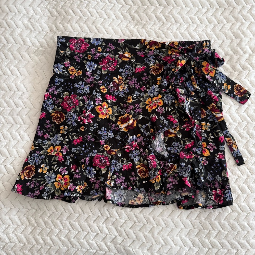 Wild Fable Floral Print Mini Skirt